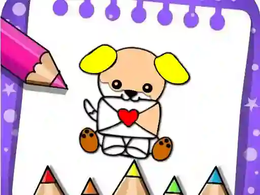 Easy Coloring Valentine — gratis online spil