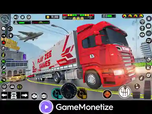 Crazy car transport truck — free online game