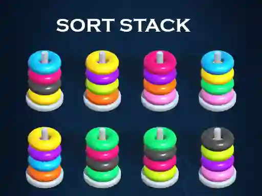 Sort Stack color Hoop Game — free online game