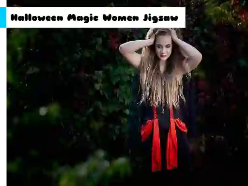 Halloween Magic Women Jigsaw — free online game