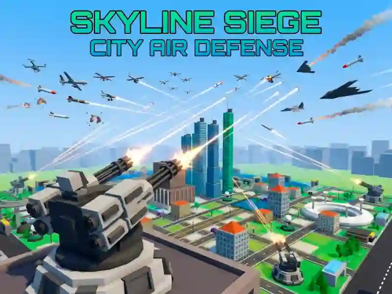 Logħba Skyline Siege City Air Defense onlajn