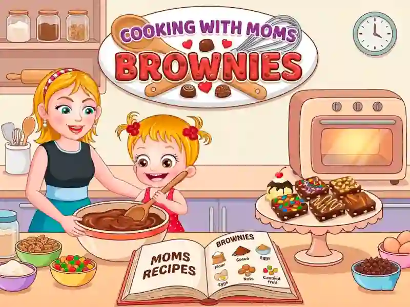 Cluiche Moms Recipes Brownies ar líne