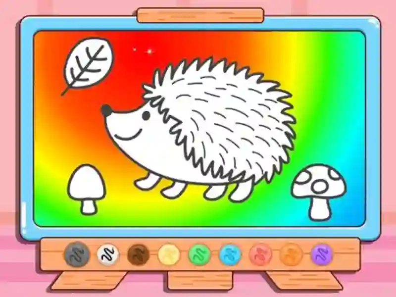 Coloring Book: Hedgehog — darmowa gra online