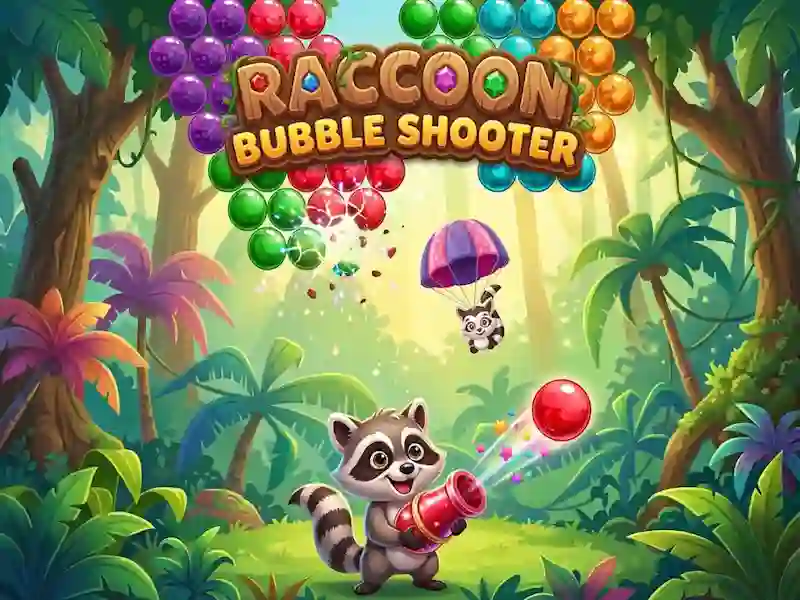 Raccoon Bubble Shooter — δωρεάν online παιχνίδι