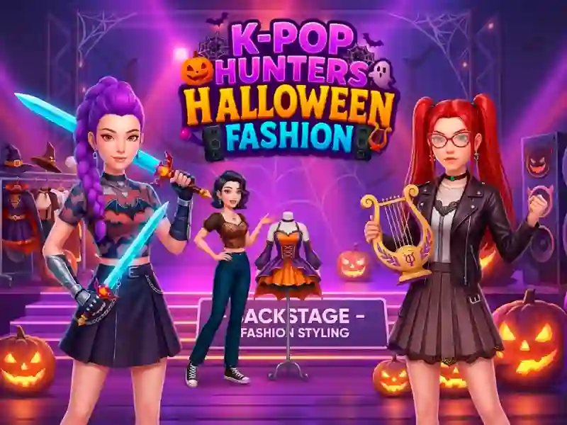 K Pop Hunter Halloween Fashion — gratis online spil