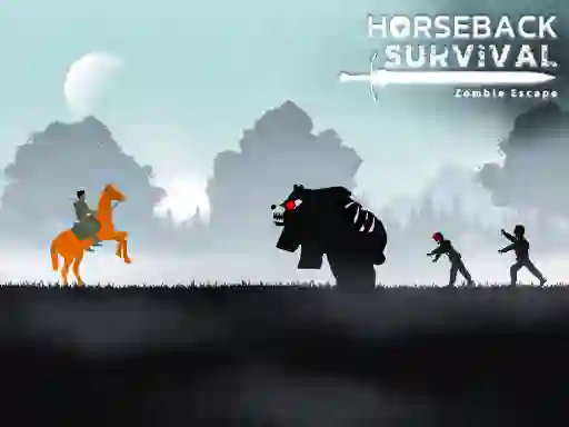 Horseback Survival Zombies Escape — free online game