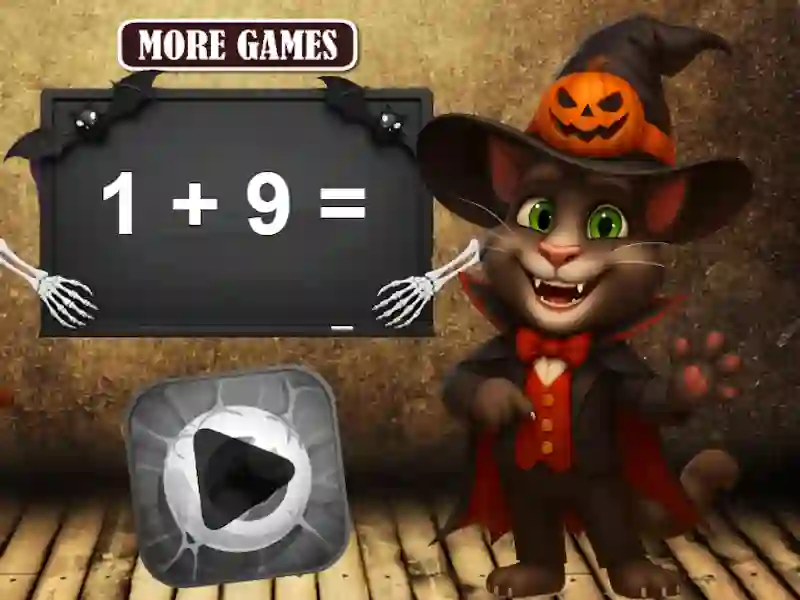 Гаме Halloween Tom Math Challenge онлајн