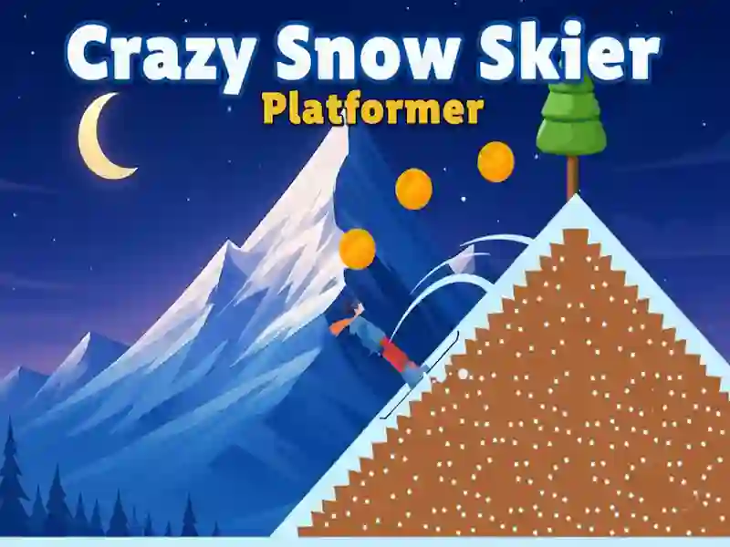 Crazy Snow Skier: Platformer — jogo online grátis