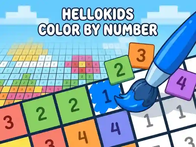 HelloKids Color By Number — jogo online grátis