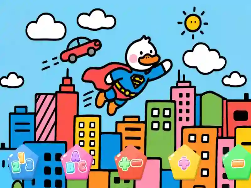 Gêm Color By Code Super Duck ar-lein