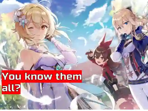 Genshin Impact (Part 1) - Test - Characters — free online game