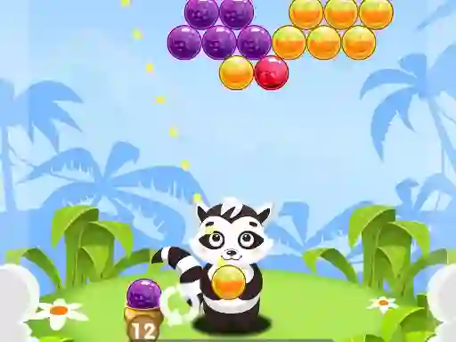 Bubble Shooter Raccoon — free online game