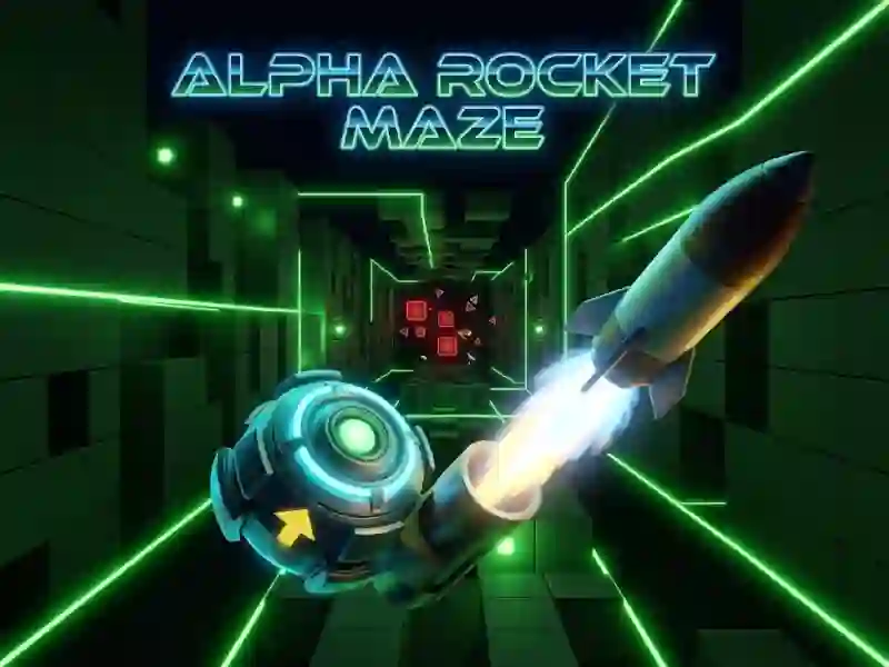 Alpha Rocket Maze — मुफ्त ऑनलाइन गेम