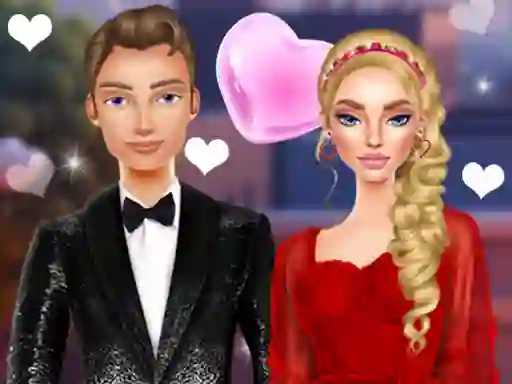 Logħba Valentine's Day Couple Date onlajn
