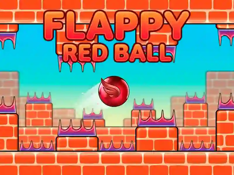 Flappy red ball — free online game