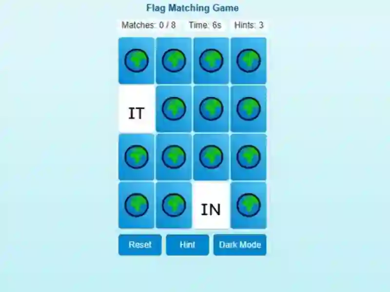 Spēle Memory Match Flag Edition online