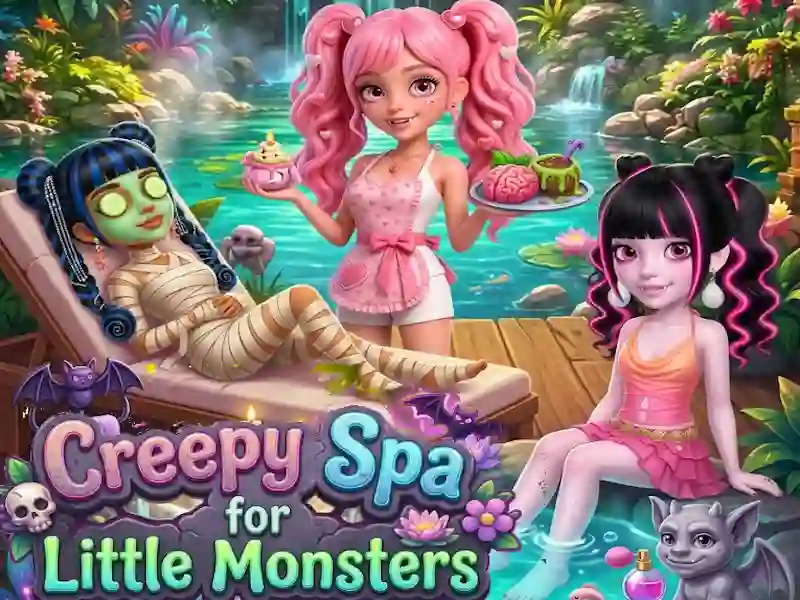 Гульня Creepy Spa for Little Monsters онлайн