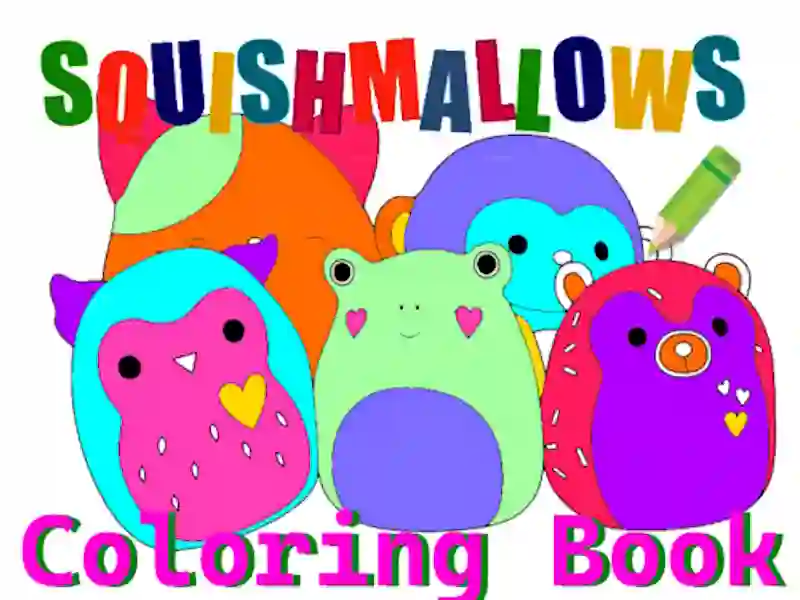 Squishmallow Coloring Book — jogo online grátis