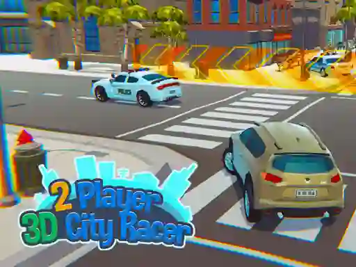2 Player 3D City Racer — free online game