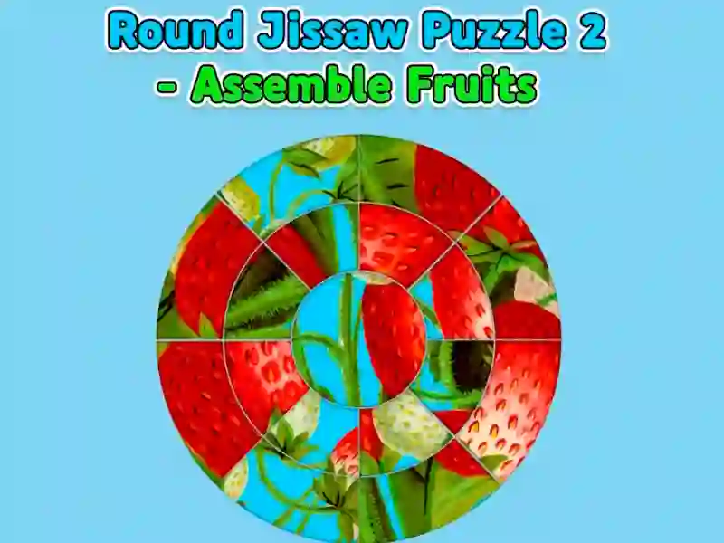 Round jigsaw Puzzle 2 - Assemble Fruits – tasuta veebimäng