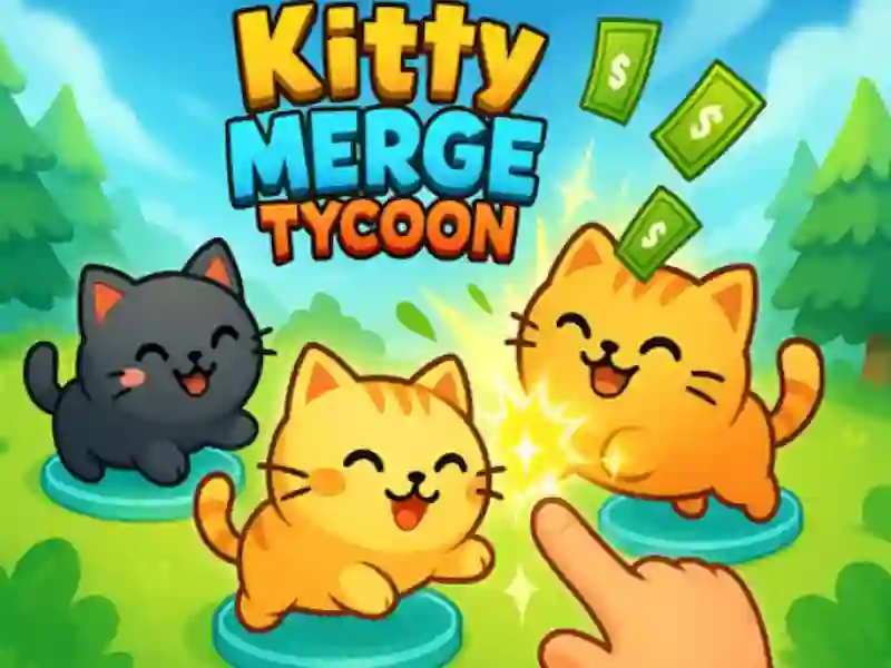 Kitty Merge Tycoon — jogo online grátis