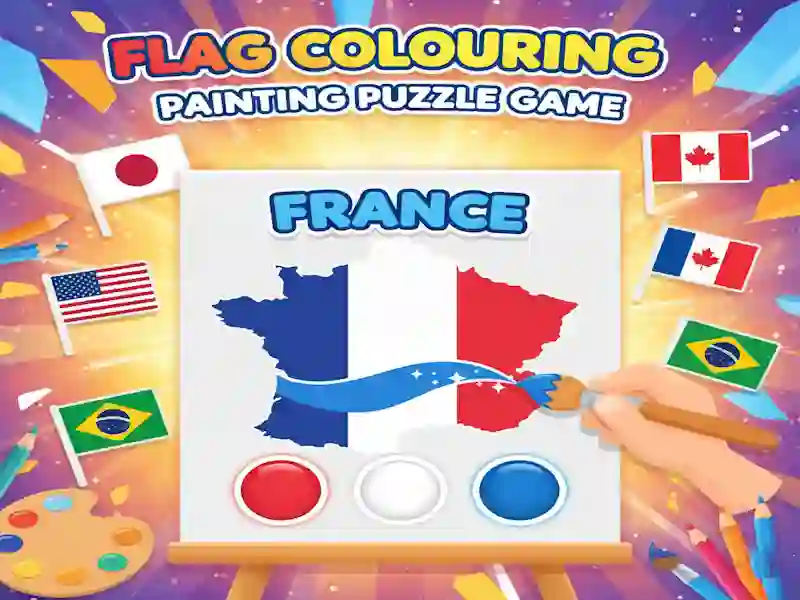 Flag Colouring Painting Puzzle Game – tasuta veebimäng