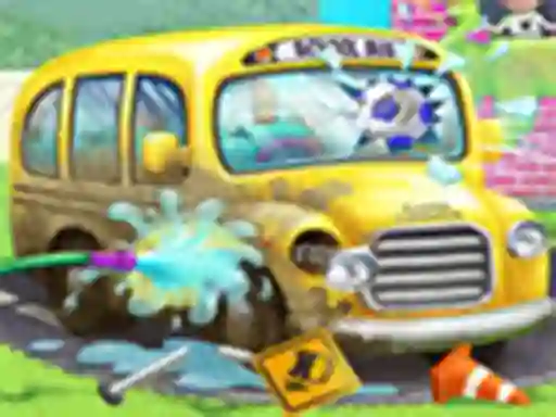 Sweet Baby Girl Messy School Cleaning — free online game