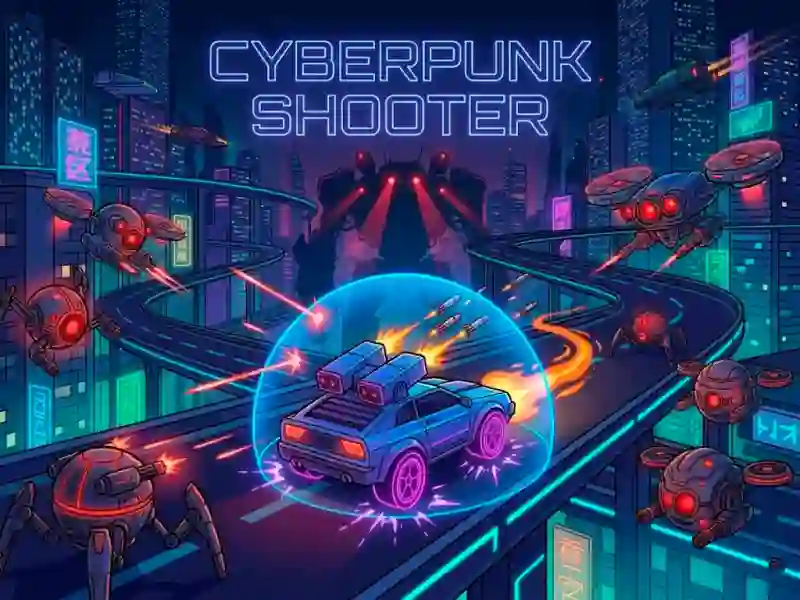 Logħba Cyberpunk Survival Shooter onlajn