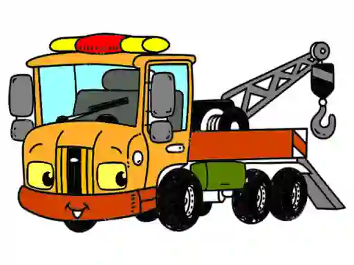 Tow Trucks Coloring — free online game