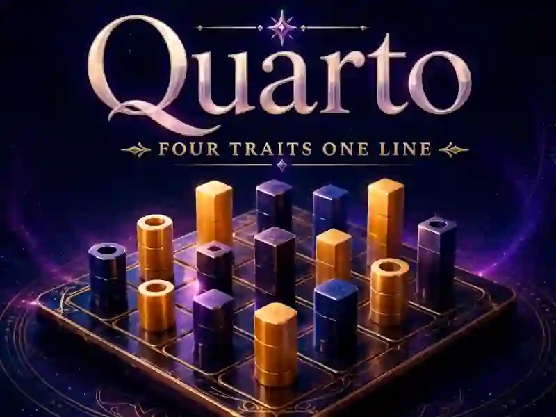 Quarto Four Traits One Line — game online gratis