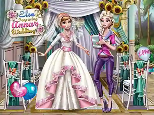 Elsa Preparing Anna's Wedding — free online game