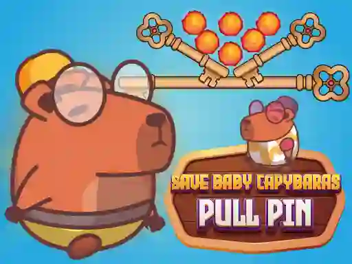 Save Baby Capybaras Pull Pin — free online game