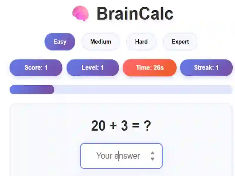 Trò chơi BrainCalc trực tuyến
