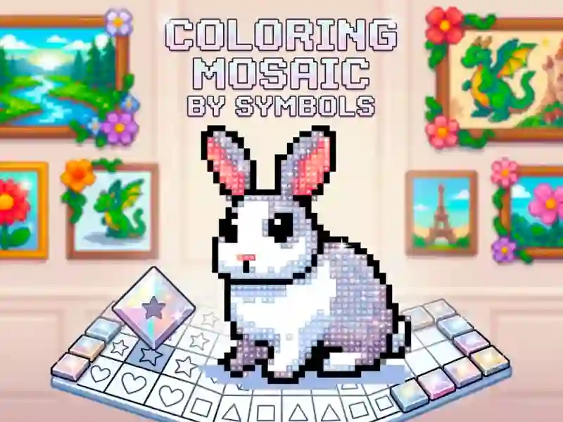 Coloring Mosaic by Symbols — безплатна онлайн игра