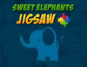Trò chơi Sweet Elephants Jigsaw trực tuyến