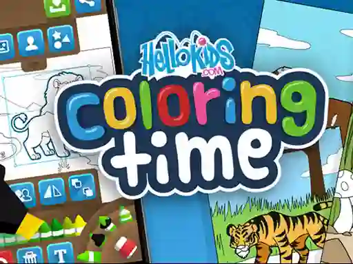 Hello kids Coloring Time — free online game