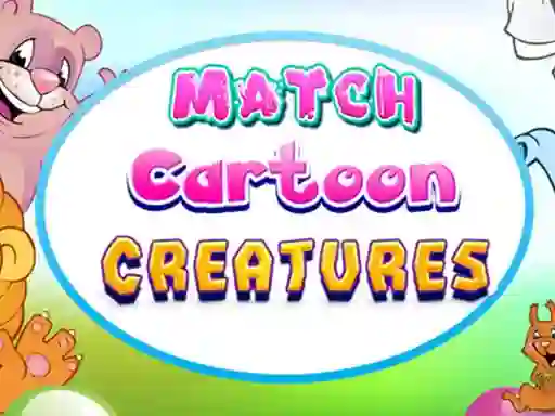 Match Cartoon Creatures — free online game