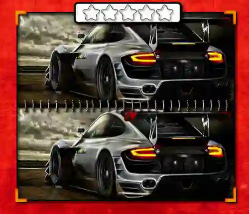 Racing Cars 25 Differences — free online game