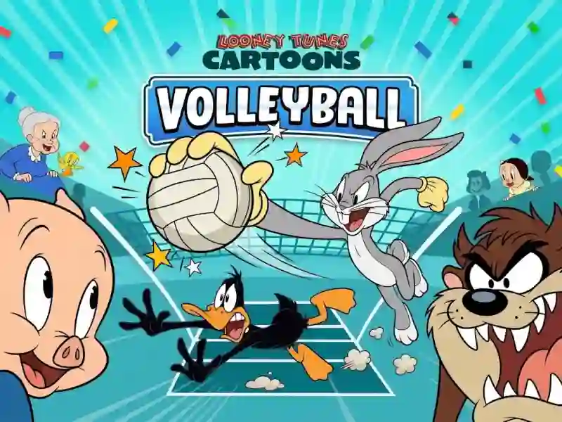 Leikur Looney Tunes Cartoons Volleyball á netinu