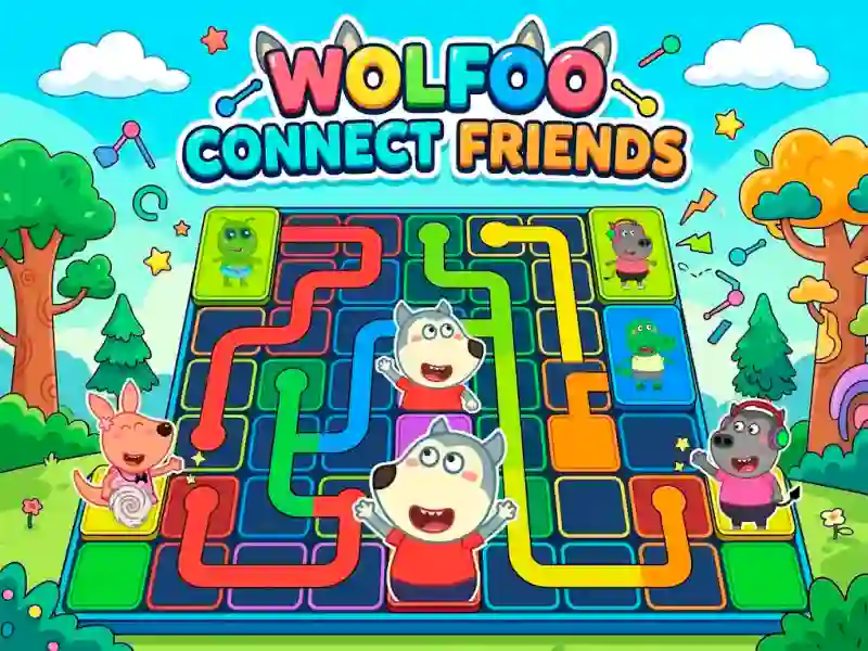 Игра Wolfoo Connect Friends онлайн