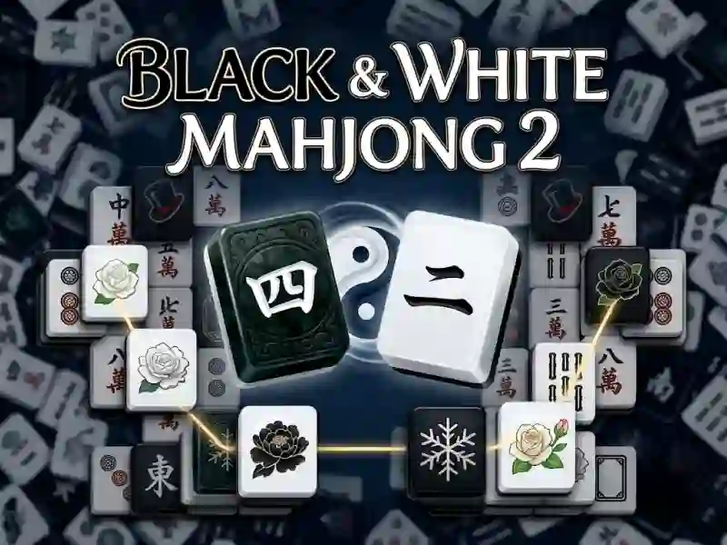 Black & White Mahjong 2 — free online game