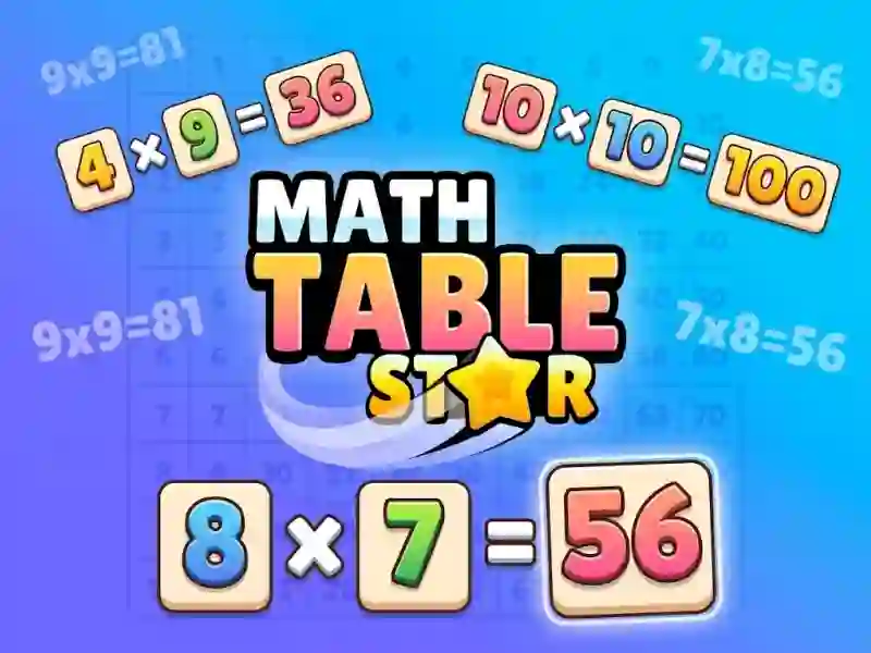 Игра Math Table Star онлайн