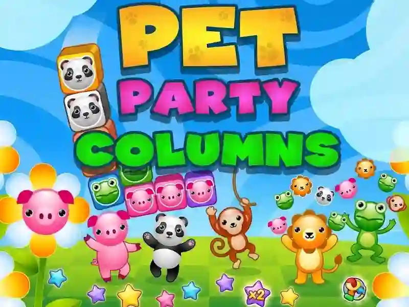 Pet Party Columns — free online game