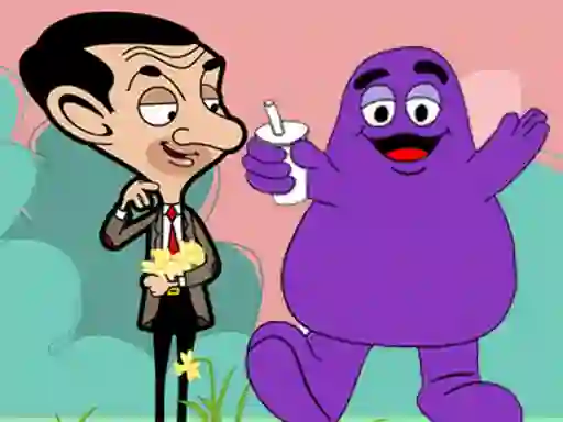 When Mr Bean meet Grimace — free online game