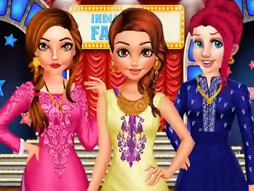 Princess indian gala fashion — free online game