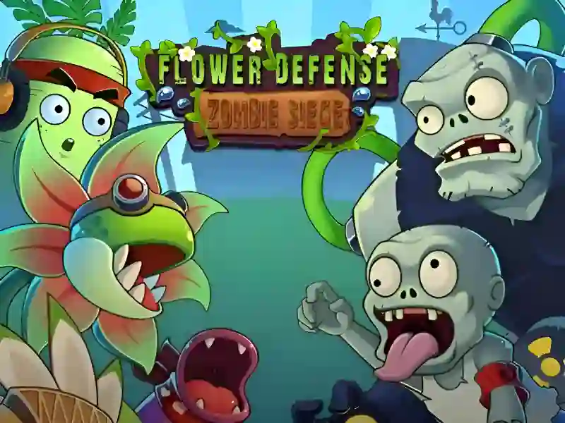 Flower Defense Zombie Siege — free online game