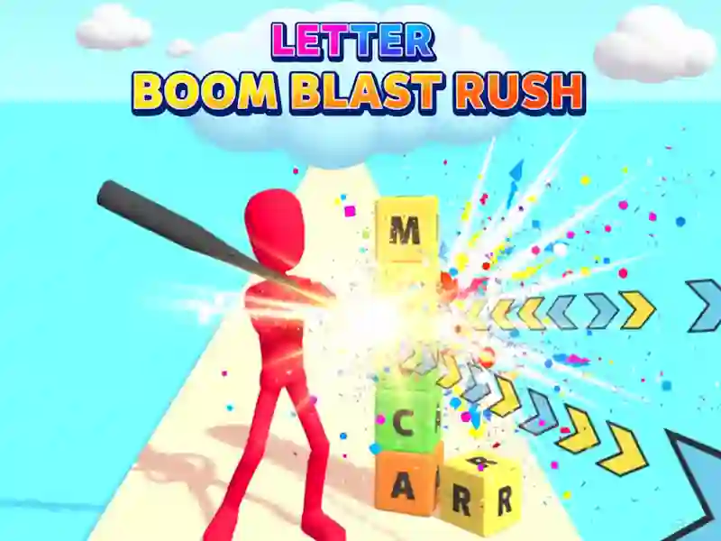 Letter Boom Blast Rush — libreng online na laro