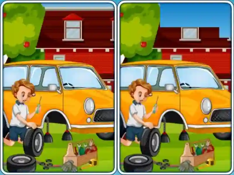 Car Garage Differences — free online game