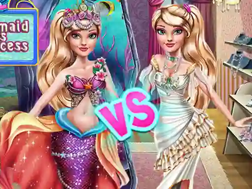 Trò chơi Ellie Mermaid vs Princess trực tuyến