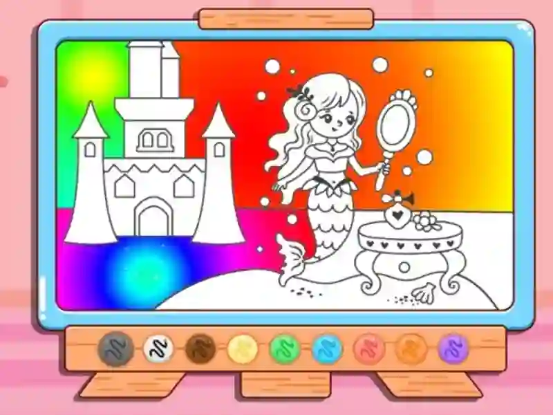 Coloring Book: Mermaid Makeup — libreng online na laro
